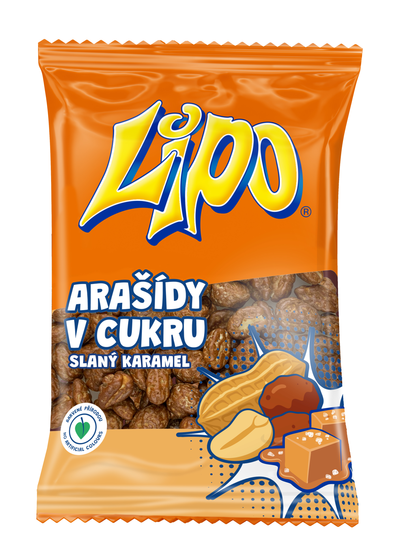 Lipo ara&scaron;&iacute;dy v cukru Slan&yacute; karamel 60g