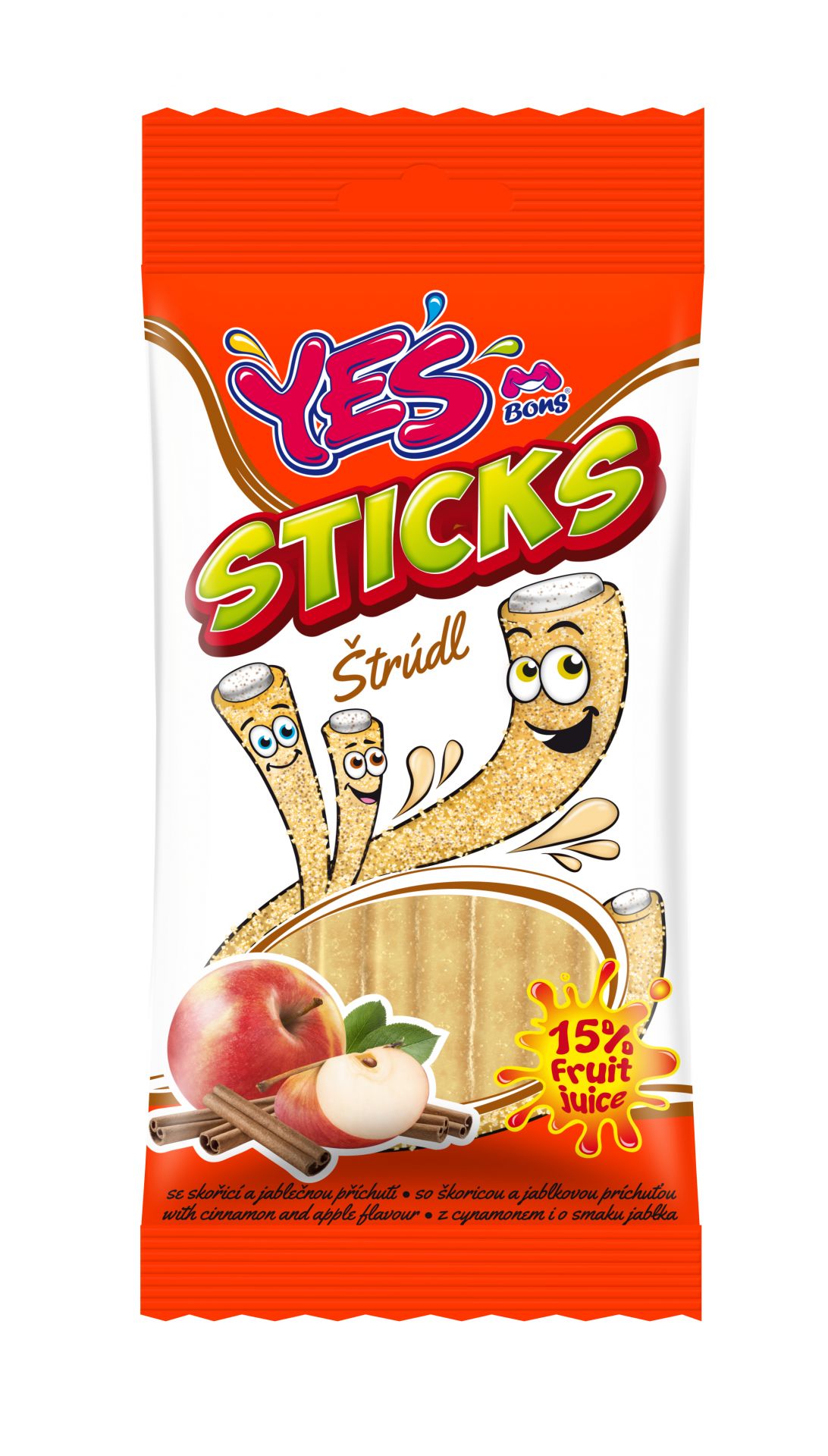 YES Sticks Štrúdl 90g