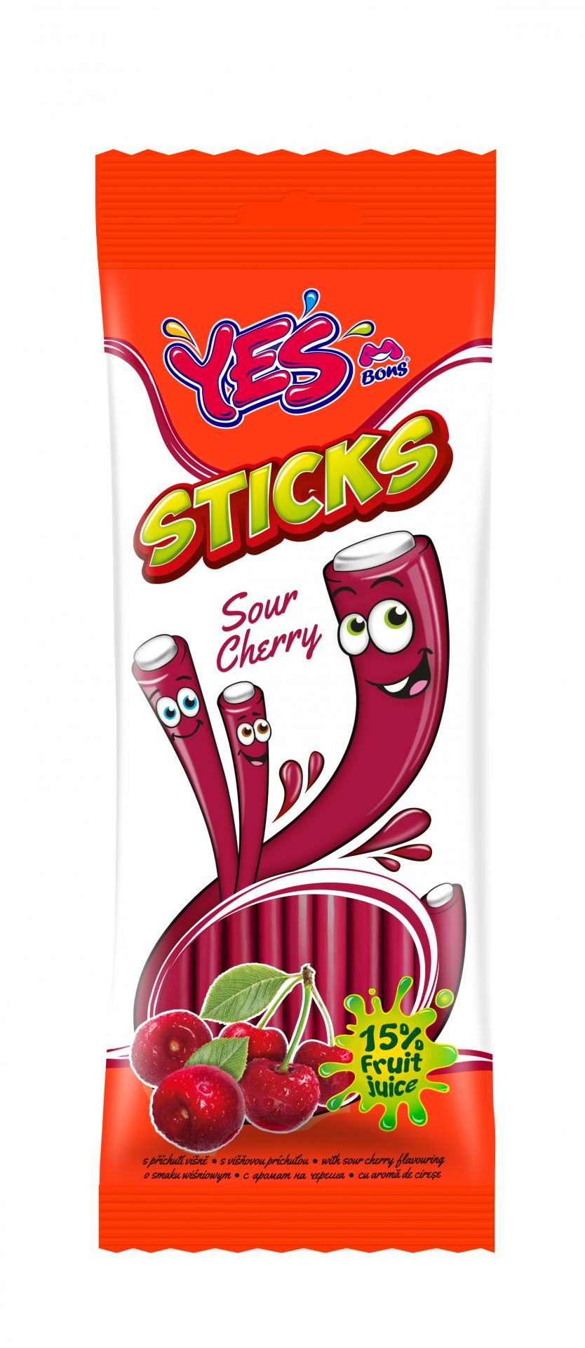 YES Sticks Višeň 150g