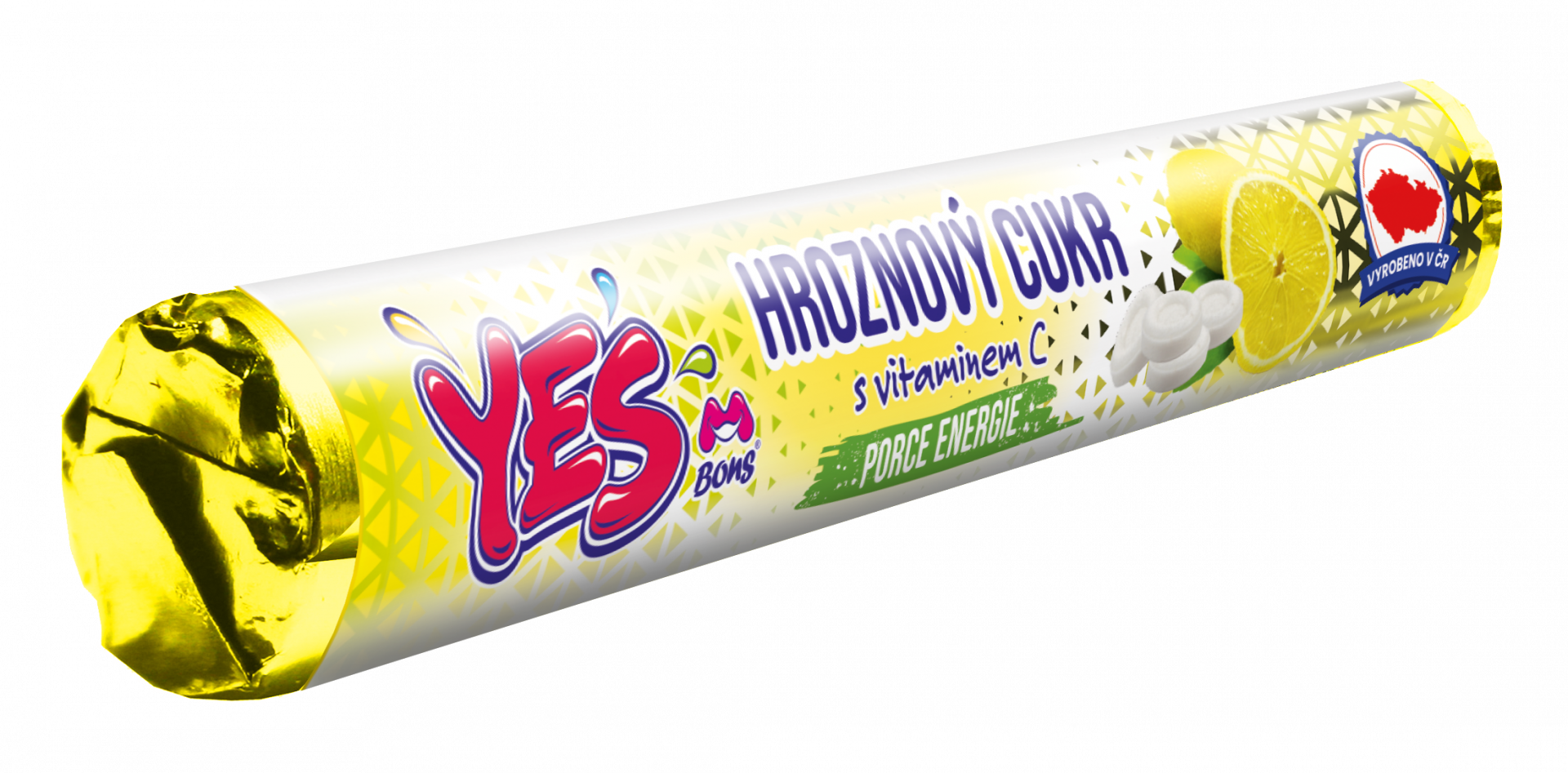 YES Hroznový cukr  citron s vitaminem C 32g