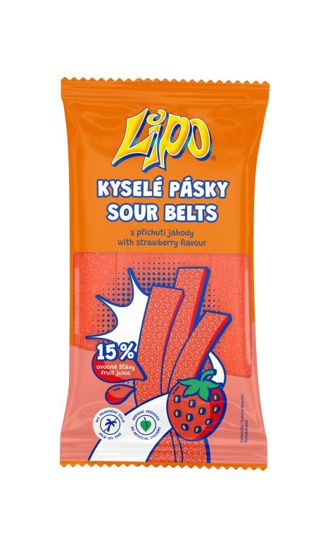 LIPO kysel&eacute; p&aacute;sky jahoda 80g