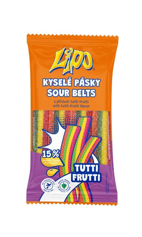 LIPO kysel&eacute; p&aacute;sky tutti frutti 80g
