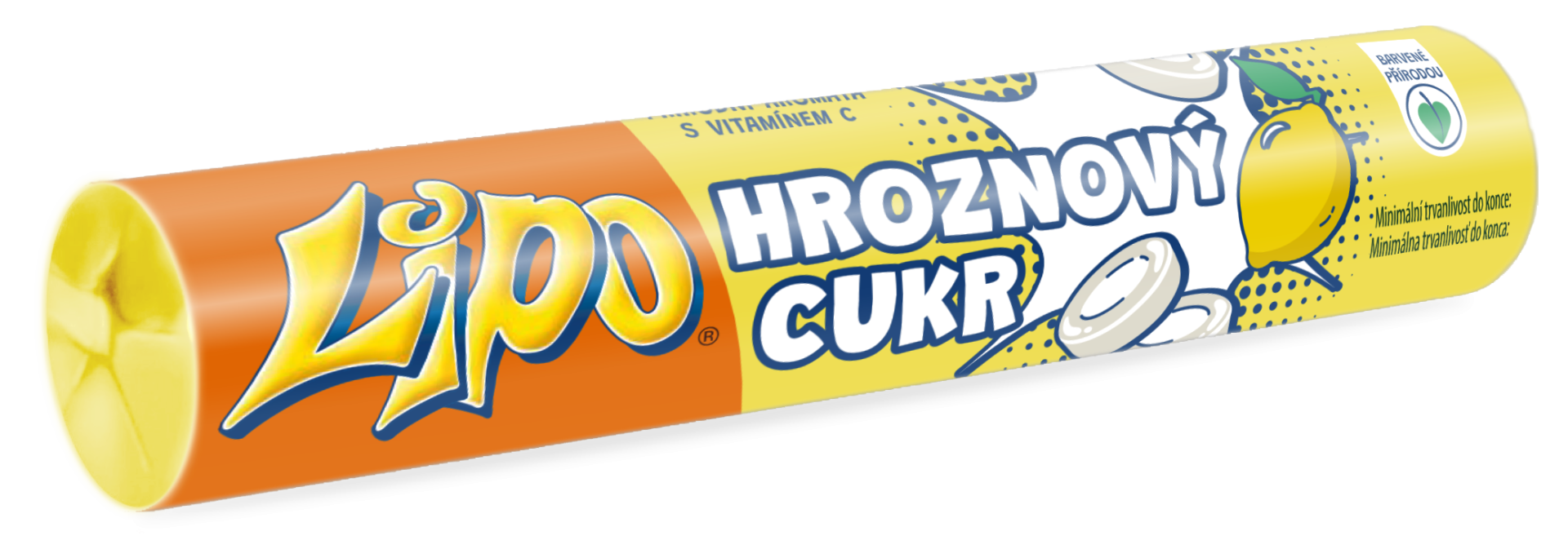 LIPO Dextrose roll lemon with vitamin C 32g