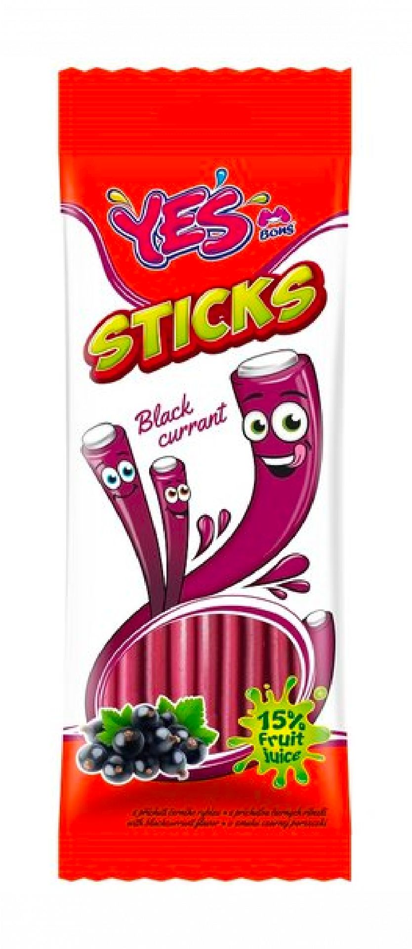 YES Sticks Black currant 150g